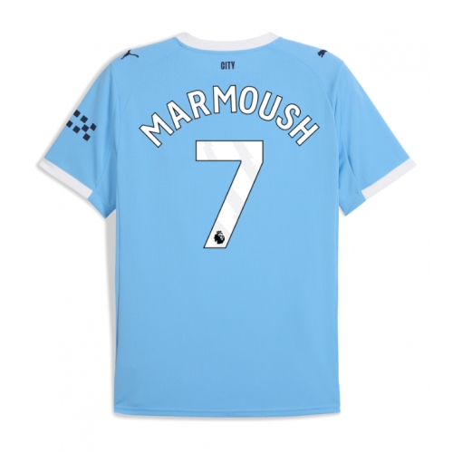 Billige Fotballdrakt Manchester City Omar Marmoush #7 Replika Hjemmedrakt 2025-26 Kortermet Billige Fotballdrakt Manchester City Omar Marmoush #7 Replika Hjemmedrakt 2025-26 Kortermet